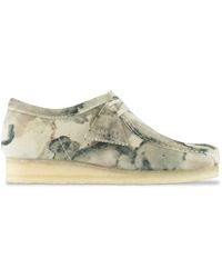 off white camo wallabee