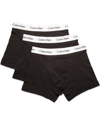Calvin Klein Cotton Stretch Trunks - Black