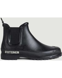 Stutterheim Rainwalker Rubber Chelsea Boots - Black