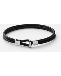 Miansai Synthetic Sterling Silver Orson Loop Bungee Rope Bracelet 