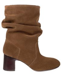 Chie Mihara Nasti Suede Boots - Brown