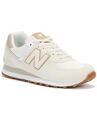 New Balance Suede Womens Beige 373 Trainers - Lyst