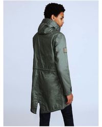 pretty green detachable hood parka