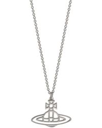 Vivienne Westwood Thin Lines Short Flat Orb Pendant | Lyst