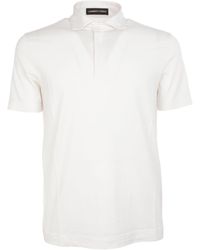 Lamberto Losani Cotton Polo Shirt - White
