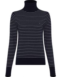 tommy hilfiger striped turtleneck