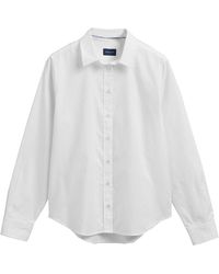 GANT Ladies Oxford Shirt - White