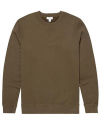sunspel crew neck sweatshirt