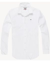 Tommy Hilfiger Cotton Original Stretch Slim Fit Shirt in Blue,Black (Blue)  for Men | Lyst