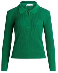 co'couture Rib Polo Knit By Co Couture - Green