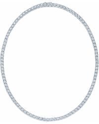 Kwiat Sunburst Diamond Line Necklace - White