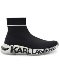 Karl Lagerfeld Rubber Kamini Sprint Knit Logo Espadrilles in Black - Save  1% | Lyst Australia