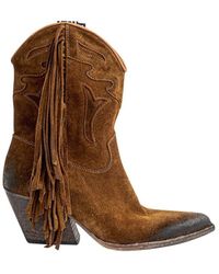 Atterley Elena Iachi Cowboy Boots - Brown