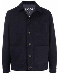 Circolo 1901 - 1901 - Blue/brown Herringbone Cotton Stretch Panama Jacket Cn3189 - Lyst