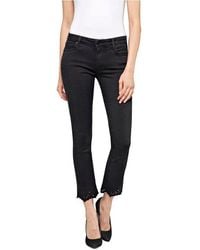REPLAY Jeans jacksy Straight Slim High Rise black used Stretch Denim Pantalon l34