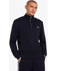 fred perry abstract sweatshirt