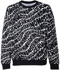Moschino Sweatshirt With logged Print - Black
