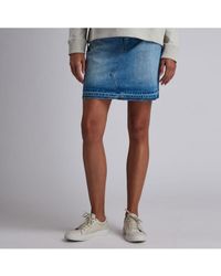 barbour denim skirt