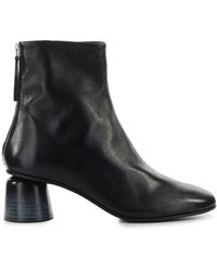 Halmanera - Anya Leather Heeled Ankle Boot - Lyst