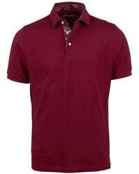 Stenströms Fuschsia Cotton Polo Shirt With Contrast Trim 4400472468580 - Red