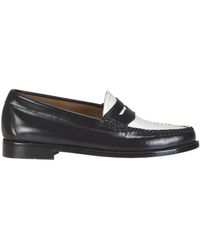 bass leather sneakers