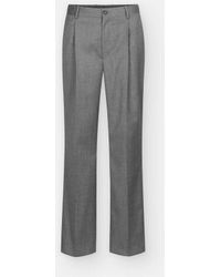 Han Kjobenhavn Gray Tailored Pants In Wool Blend