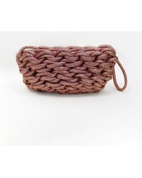 Alienina Pink Lina Knitted Clutch