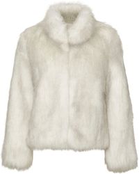 Unreal Fur Unreal Dream Jacke aus Faux Fur in Blau Damen Bekleidung Jacken Felljacken 