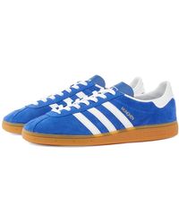 adidas Originals Leather Samoa Perforated Gum Sole Sneaker in White - Lyst