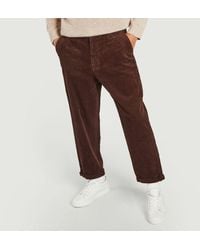 Suit Toby Corduroy Loose Trousers Demitasse - Brown