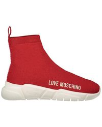 Love Moschino Core Sock Sneakers - Red
