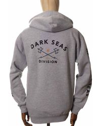 Dark Seas Headmaster Hooded Sweatshirt - Heather Medium, - Grey