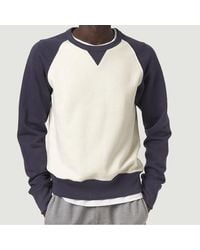 Merz B. Schwanen Organic Cotton Sweatshirt Good Training Oat Navy - Blue