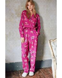 Aspiga Pyjama Set | Exploding Flower Raspberry - Red