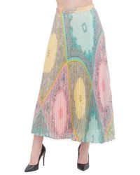 Twin Set Long Skirt With Patchwork Print Bandana Twinset - Multicolour