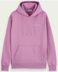 Scotch & Soda Felpa Mauve Relaxed Fit Hoodie - Pink