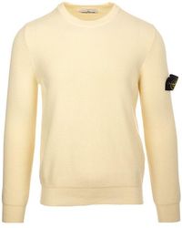 Stone Island Sweaters Beige in Natural 