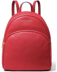 Michael Kors Abbey Medium Backpack - Red