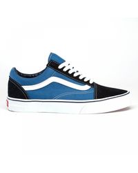 Vans Navy Old Skool Trainers in Blue 