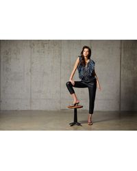 french connection crolenda trousers in black pu