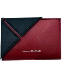 Alexander McQueen Leather Porta Carte In Pelle Stampata in Red Womens Accessories Wallets and cardholders Save 40% 