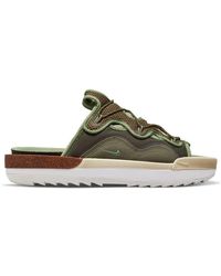 nike slippers green