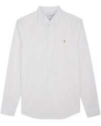 farah brewer white shirt