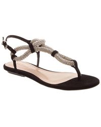 Schutz Leather Laureen Embellished 