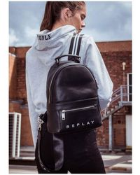 replay backpack leather