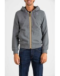 grey k way jacket