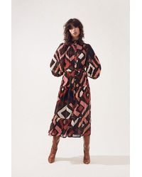 Suncoo Geometric Chelby Dress - Multicolour