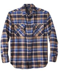 Pendleton Burnside Flannel Shirt Navy / Blue / Red Plaid