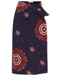 ulla johnson denim skirt