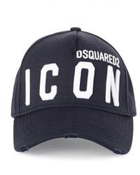 black dsquared icon cap